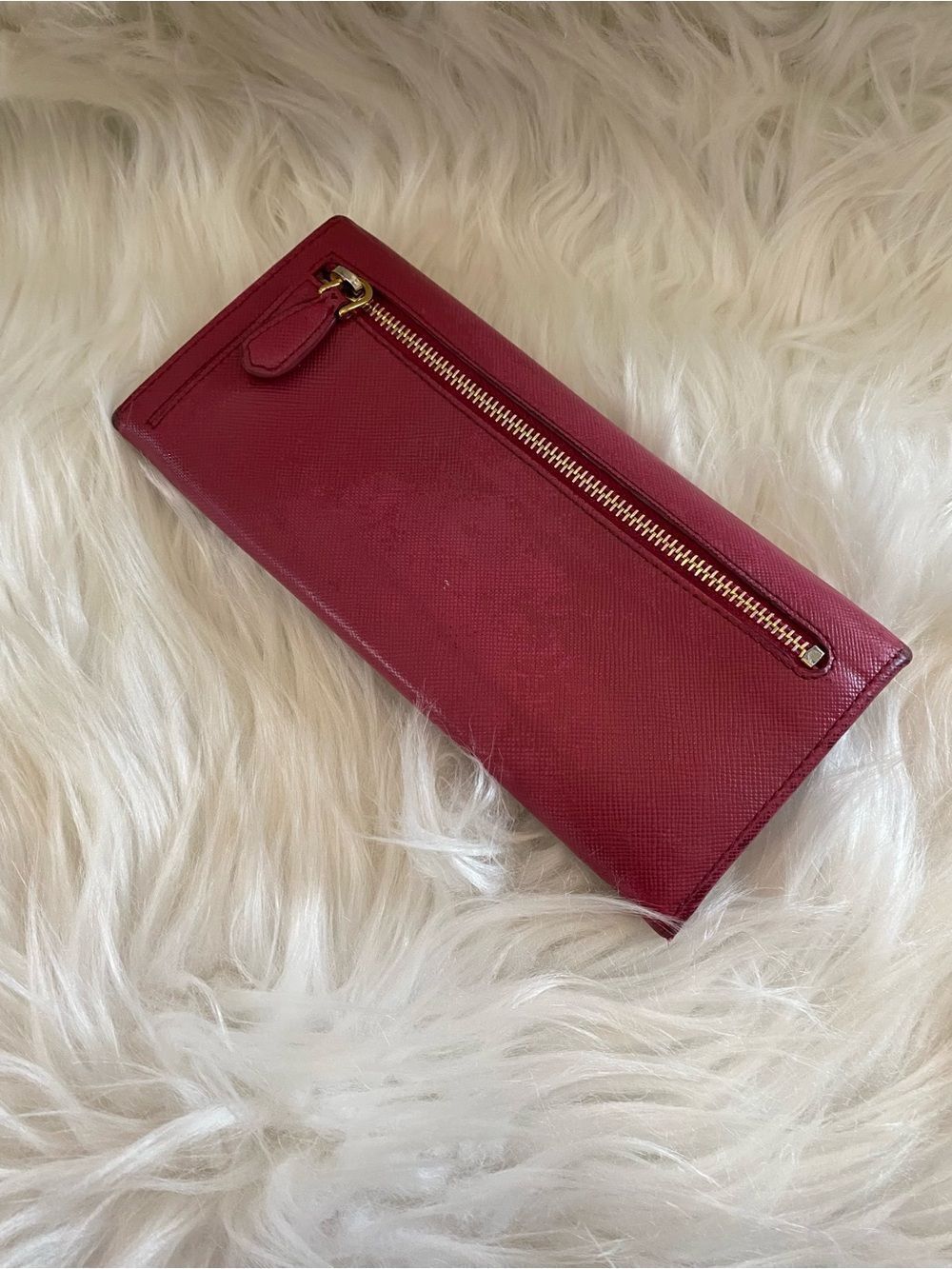 🛍️ Prada Authentic Pink Saffiano Leather Long Wallet/WOC - Picture 8 of 16